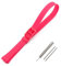 AJASMKLX Boucle ardillon 12mm bracelet en silicone montre for femme accessoires adaptés for Swatch LW143 LB131 LB170 LS115 bracelet de montre long for enfants(Rose red)