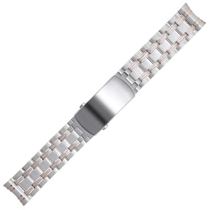KDEGK Für Omega-Armband aus Metall, neues Seamaster DIVER 300M, Push-Slider-Schnalle, 316L-Edelstahl, 20 mm Uhrenarmband(Silver rose)