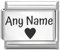 Personalised Custom Engraved Italian Charm Fits All 9mm Bracelet Links (Any Name)
