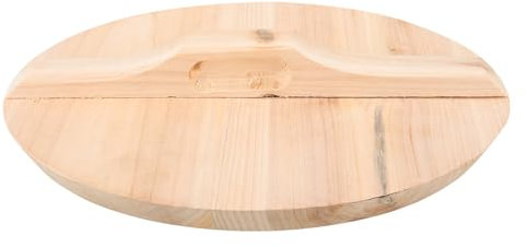 MOLUCKFU Holz-topfdeckel Mit Langem Griff Anti-verbrühung Kochtopf-abdeckung Wok-zubehör Leichter Langlebiger Holz-deckel Für Haushalt Praktische Dampfspeicherung Und Gleichmäßige Hitzevert
