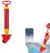 Rohrreinigungspumpe, Neu Rohrreiniger Druckluft Abflussreiniger Pumpe, Rohrreiniger Druckluft, Hochdruck Abflussreiniger, Pressluft Rohrreiniger für Toiletten Waschbecken Bodenabläufe (Rot, Gebogen)