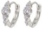 Ohrringe Verschluss Flach Runde Mode Ohrringe Vergoldetes Messing Vintage Geometrische Ohrringe Ohrringe Silber Creolen (Gold, One Size)