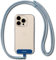 Ringke Holder Link Flow Shoulder Strap [Y Type] with TPU Tether Tab, Adjustable Tangle-Free Polyester Sturdy Rope Crossbody Lanyard Compatible with Universal Smartphone Case, etc. - Urban Blue