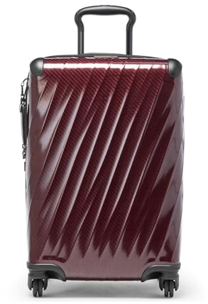 TUMI - 19 Grad Lite 4-Rad-Gepäck – leicht und sehr langlebig, moderne Kontur, Hartschalenkoffer für Herren und Damen, 55,2 cm internationales Handgepäck, Weinrot