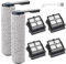 Brosse à Rouleau + Filtre HEPA de Rechange pour Tineco Floor One S5/ S5 Pro/ S5 Pro 2/ S5 Extreme pour Aspirateur Sec et Humide, 2 Rouleau Brosse + 4 Filtres Pièces + 1 Brosse de Nettoyage