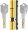 Cilindro Serratura, Cilindro Porta Blindata 8-Track Full Rame Block Core Classe C Classe C 36 Cilindro Blocchetto Da Denti Blade Biade Double Lady Door Core W 8 Tasti(90mm45add45)