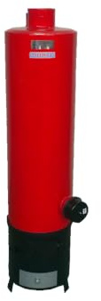 Home Care Commerce Scaldabagno combinato a combustibile solido ed elettrico da 80 l, con valvola di sicurezza, bruciatore a legna rossa + scaldabagno elettrico per casa e cabina