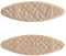 Trend 1000pcs Beechwood Joining Biscuits (No. 0) for Woodworking and Furniture Framing, BSC/0/1000