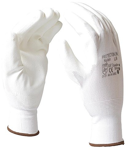 42652, Handschuhe Nylon, 9 L, weiß