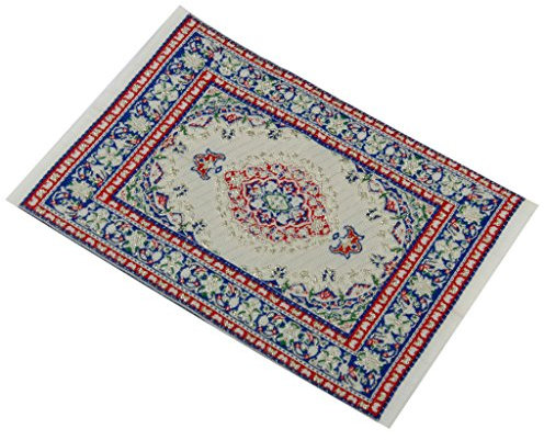 Tapis Tissé Multicolore Miniature pour 1/12 Maison de Poupée