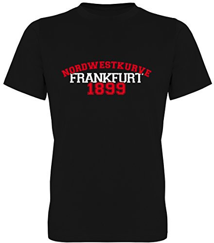 Nordwestkurve Frankfurt 1899 lang Fan-T-Shirt Unisex Herren (078.224) (M)