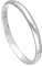 Sterling Silber 2mm Ehering in D Form Größe 53 (Erhältliche Größen: 43-65)