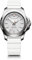 VICTORINOX Damen Armbanduhr I.N.O.X. V Ø 37 mm, Swiss Made, Analog Quarz, Kautschuk-Armband, Weiß