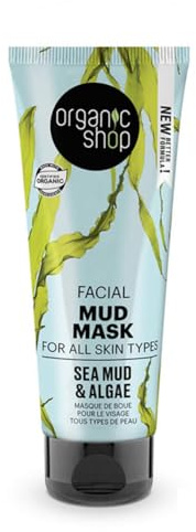 Organic Shop Sea Mud Mask Face Todo Tipo De Pieles 75ML, 75 ml