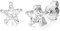 Philip Jones Star Earrings Created with Zircondia® Crystals
