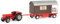 Schuco 450778500 Güldner G75 A mit Schaustellerwagen und Balkon, Mehrfarbig, Maßstab 1:32