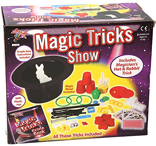 A to Z 109 Magic Trick Set with Hat Zaubertricks, Mehrfarbig