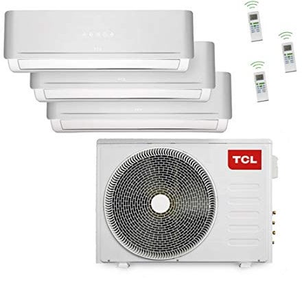 TCL 4 in 1 Trio Split Air Conditioner Cooling Heating Valve and Dehumidifier 24,000 BTU/7.9KW with R32 Refrigerant without Quick Connector Suitable for Server Rooms
