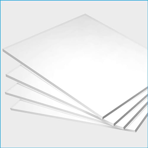 nattmann Acrylglas - XT - PMMA - Acrylplatte & Acrylscheibe 2-10 mm - Klare & Transparente Kunststoffplatte - für Hobby & Bastler - 5 mm, 400 x 400 mm
