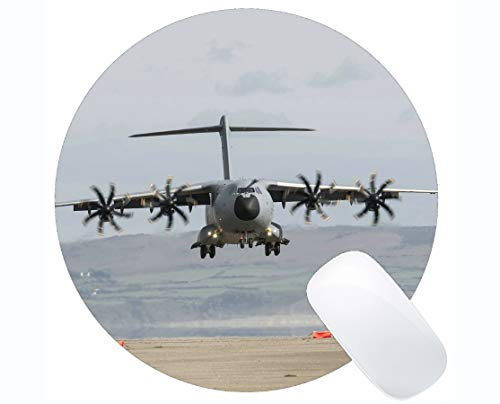 Gaming Round Mouse Pad, Airbus A400M Transportflugzeug Große Spielematte
