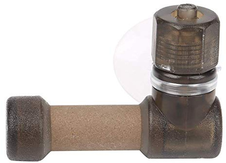 Pssopp Diffuser CO2 Aquarium Diffusor CO2 Diffusor Zerstäuber Einfach Kohlendioxid Diffusor Super diffusem Effizienz mit Saugnapf für Aquarien(Braun S)