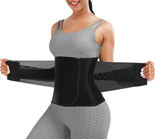 ChongErfei Taillentrainer-Gürtel für Damen und Herren – Taillen-Trimmer Gewichtsverlust Bauchgürtel – Abnehmender Body Shaper (schwarz, klein)