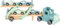 small foot Autotransporter Chicago aus Holz, mit beweglicher Laderampe, abnehmbarem Anhänger und 4 Autos, 11510