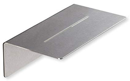 Duschablage Edelstahl zum Kleben, 17 cm Breite, OHNE Bohren, inkl. 3M-Klebeband, rostfrei, Duschkorb, Badregal - PHOS Design