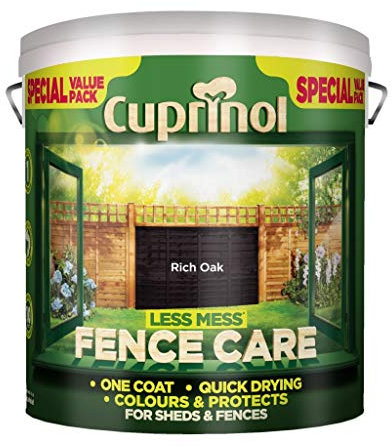 Cuprinol 3 x Less Mess Fence Care 6L Rich Oak (445677)