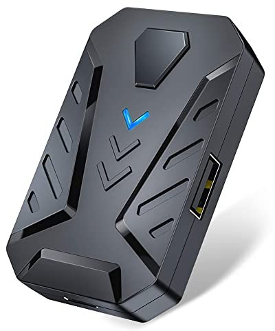 wendeekun Gaming Controller Converter, Mouse and Keyboard Adapter, BT 4.0 connection, USB2.0 High Output, with Phone Stand, Compatible with Android/iOS Systerm (Black)