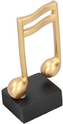 Jenngaoo Musiknoten Statue, Musikalische Note Skulptur Statue Musik Dekor Harz Skulptur Musik Geschenk Wohnzimmer Klavier Schlafzimmer Desktop Dekor, 17,3 x 4,9 x 5,8 cm