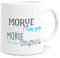 Mug Humour Morue Tasse Message drôle Rigolo. Idée Cadeau Original pour Amie Couple Amoureux Collègue Frère Sœur Femme Copine pour Anniversaire Noël St Valentin. Souriez dès le Réveil.