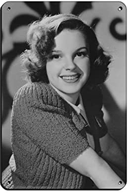 Judy Garland 20. Jahrhundert Film Schauspielerinnen 1 Retro Poster Metall Blechschild Chic Art Retro Eisen Gemälde Bar Menschen Höhle Cafe Familie Garage Poster Wanddekoration 20 x 30 cm