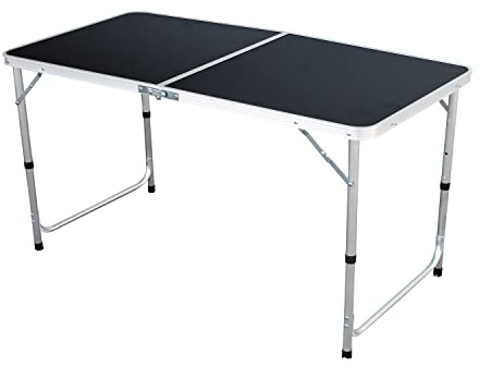 XL Aluminium Campingtisch schwarz oder weiß klappbar mit Tragegriff Alu Verschiedene Maße