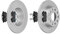 f.becker_line Bremsensatz Bremsscheiben Ø255MM + Bremsbeläge Hinten - kompatibel mit SEAT ALTEA LEON VW - Bremsen Set Bremsenset Bremsanlage