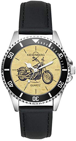 KIESENBERG Herrenuhr Street Bob Motorrad Fahrer Fan Armbanduhr Geschenk Analog Quartz Lederarmband Uhr L-20408