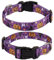 TDTOK Halloween Hundehalsband, Weiches, mittelgroße und große Hunde (S, Lila)
