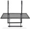 GOPLUS Table de Balcon Pliante, Table de Balcon Réglable en Hauteur, Table Suspendue en Fer, à Accrocher, avec Une Charge de 20 Kg, Résistante aux Intempéries, pour Balustrade de Balcon