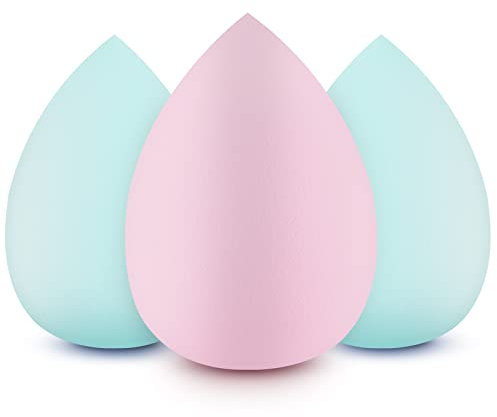Makeup Sponge Blender DUAIU 3 pcs Beauty Blender Foundation Sponges Set Concealer Sponge Applicator Sponges…