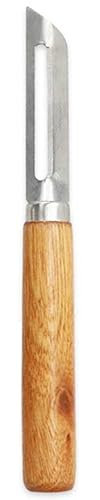 Potato Peeler,Vegetable Peeler, Wooden Handle Rotary Peeler for Potatoes Carrots Apples Pears