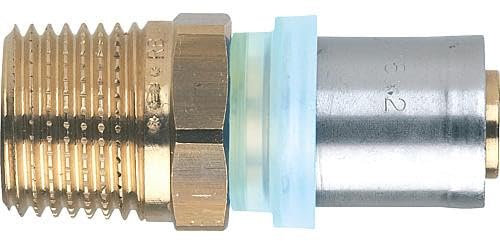 Raccord a sertir EVENES pour multicouche, raccord filet. male 26x3mm - 1, contour TH
