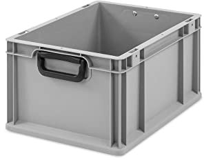 PROREGAL Eurobox NextGen Portable Duo | HxBxT 22x30x40cm | 20 Liter | Eurobehälter, Transportbox, Transportbehälter, Stapelbehälter