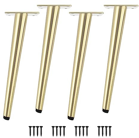 M?belf¨¹?e 4 St¨¹ck M?belbeine Kegel Schr?g/Vertikale M?belf¨¹?e Edelstahl mit rutschfeste Gummibasis DIY f¨¹r TV-Schrank Bett Sofa Badschrank