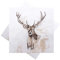 ZauberDeko Servietten Hirsch Braun Tischdeko Weihnachten Herbst Jäger 33 x 33 cm 20er Pack