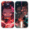 2 Stück Handyhülle für Apple iPhone X/iPhone XS Hülle 5.8 Zoll, Anime Motiv Kamado Nezuko Tanjirou Manga Muster Schutzhülle Jungs Case Schutz der Linse Design Cover Stoßfest, Schwarz1