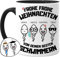 Tassenliebling® Papa Tasse personalisiert mit 1-4 Kindern - Schwarz - Papas bester Schwimmer - Frohe Weihnachten - Papa Geschenk von Tochter, Sohn