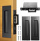 Lipshome Pocket Door Edge Pull - Hidden Handle, Pocket Door Hardware, Sliding Door Pull Hardware, recessed Finger Flush Pull, Heavy Duty Edge Pull with Pop Out Ring Pull (Black) (Black), (KDMBYLS)