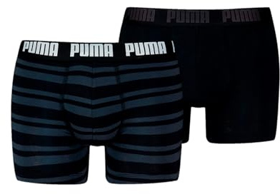 Puma Everyday Heritage Stripe Boxer 2 Einheiten S, schwarz/schwarz, S
