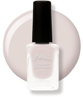 Mii Colour Confidence Quick Dry Nail Polish | Long Lasting and Fast Drying Formula with Strengthening and Nourishing Properties | 14ml Paint in Nothing to Hide, White Pink