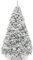 Asinse 152 cm großer künstlicher Weihnachtsbaum mit weißer schwerer Schneebeflockung, leicht und einfach zu montieren, mit Metallständer, 650 Spitzen